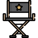 entertainment,cinema,furniture and household,tool,furniture,outline,chair,seat,chairs,director,director chair